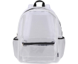 Transparent recycled mesh backpack with front pocket 18L colour white