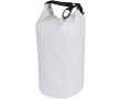 Compact recycled waterproof bag with roll-top closure 1L colour white