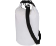 Recycled waterproof travel bag with roll-top closure 5L colour white