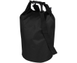 Recycled waterproof travel bag with roll-top closure 5L colour black