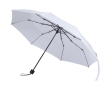 Compact folding umbrella with metal frame and rubber grip Ø102 colour white
