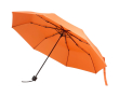 Compact folding umbrella with metal frame and rubber grip Ø102 colour orange
