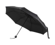 Compact folding umbrella with metal frame and rubber grip Ø102 colour black