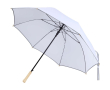 Windproof umbrella with automatic opening and reflective strip Ø130 colour white