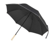 Windproof umbrella with automatic opening and reflective strip Ø130 colour black