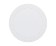 Round wireless charging base with a touch of colour colour white