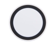 Round wireless charging base with a touch of colour colour black