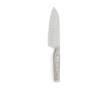 Japanese-style steel kitchen knife, Santoku colour silver