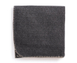 Tartan blanket with logo, partially recycled materials colour dark grey