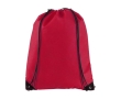 Non-woven drawstring backpack 80 g/m² colour red