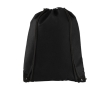 Non-woven drawstring backpack 80 g/m² colour black