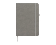 Notebook with inner pocket, A5 lined pages colour grey