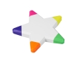 Fluorescent marker in the shape of a star colour white