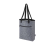 Recycled felt thermal shopping bag with velcro closure colour grey