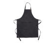 Recycled material apron with front pocket colour black