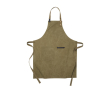 Recycled material apron with front pocket colour dark green