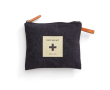 First aid kit in fabric pouch with logo colour black