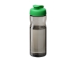 Spill-proof sports bottle made from recycled plastic, 650 ml colour green