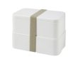 RPET lunchbox with one or two bases, 1400 ml colour white
