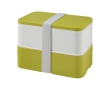 RPET lunchbox with one or two bases, 1400 ml colour lime