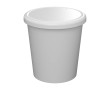 Reusable espresso cup with lid Americano® Piccolo 100ml colour white