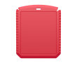 Rectangular ice scraper, recycled plastic colour red