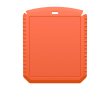 Rectangular ice scraper, recycled plastic colour orange