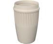 Reusable cup with 360° lid and insulating rim 350ml colour sand