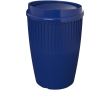Reusable recycled plastic single-wall cup 350ml colour blue