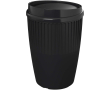 Reusable recycled plastic single-wall cup 350ml colour black
