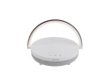 Prixton 4-in-1 10W speaker with LED light and wireless charging base colour white