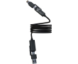 Ultra-fast magnetic charging cable with dual input 100W SCX.design colour black
