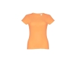 Women's fitted cotton T-shirt, 150 g/m2, THC Sofia colour coral