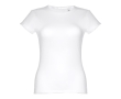 Women's fitted cotton T-shirt, 150 g/m2, THC Sofia colour white