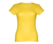Women's fitted cotton T-shirt, 150 g/m2, THC Sofia colour yellow