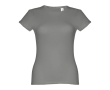 Women's fitted cotton T-shirt, 150 g/m2, THC Sofia colour dark grey