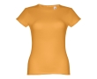 Women's fitted cotton T-shirt, 150 g/m2, THC Sofia colour dark yellow