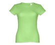 Women's fitted cotton T-shirt, 150 g/m2, THC Sofia colour light-green