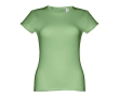 Women's fitted cotton T-shirt, 150 g/m2, THC Sofia colour emerald green