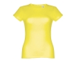 Women's fitted cotton T-shirt, 150 g/m2, THC Sofia colour neon yellow
