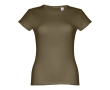 Women's fitted cotton T-shirt, 150 g/m2, THC Sofia colour dark green