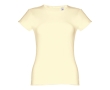 Women's fitted cotton T-shirt, 150 g/m2, THC Sofia colour ivory