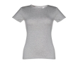 Women's fitted cotton T-shirt, 150 g/m2, THC Sofia colour grey