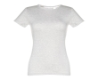 Women's fitted cotton T-shirt, 150 g/m2, THC Sofia colour heather light grey