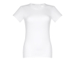 Women's fitted cotton T-shirt, 190 g/m2, THC Ankara colour white