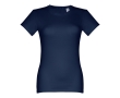 Women's fitted cotton T-shirt, 190 g/m2, THC Ankara colour blue