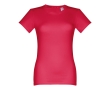 Women's fitted cotton T-shirt, 190 g/m2, THC Ankara colour red