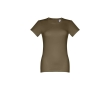 Women's fitted cotton T-shirt, 190 g/m2, THC Ankara colour military green