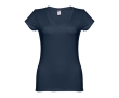 Women's fitted V-neck T-shirt, 150 g/m2, THC Athens colour dark blue
