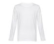 Unisex long-sleeved cotton shirt, 150 g/m2 colour white